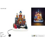 Giostrina Villaggio Babbo Natale con Luce Movimento Musica 396651