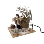 Raccoglitore di Olive Pastore per Presepe in Movimento Statuina 12 cm