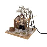 Raccoglitore di Olive Pastore per Presepe in Movimento Statuina 12 cm