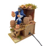 Pastore per Presepe in Movimento 14x9 cm Il Bevitore di Vino 79033