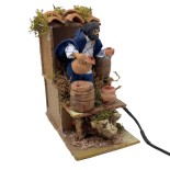 Pastore per Presepe in Movimento 14x9 cm Il Bevitore di Vino 79033