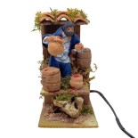 Pastore per Presepe in Movimento 14x9 cm Il Bevitore di Vino 79033