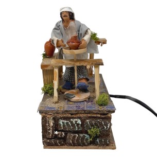 Il Vasaio Pastore per Presepe in Movimento Statuina 12 cm