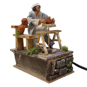 Il Vasaio Pastore per Presepe in Movimento Statuina 12 cm 2