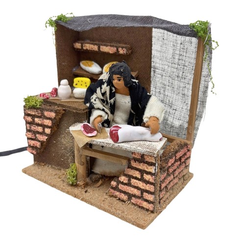 Pastore per Presepe in Movimento 14x9 cm Salumeria 79065