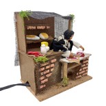 Pastore per Presepe in Movimento 14x9 cm Salumeria 79065