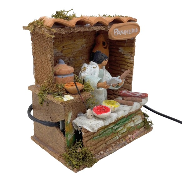 La Panineria Pastore per Presepe in Movimento 14x9 cm