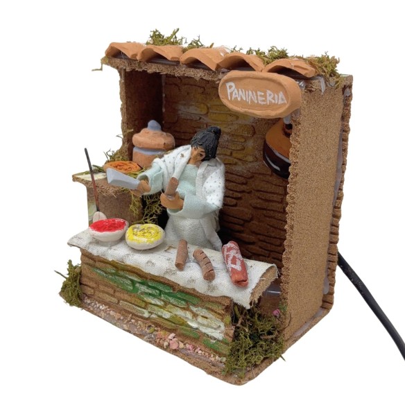 La Panineria Pastore per Presepe in Movimento 14x9 cm