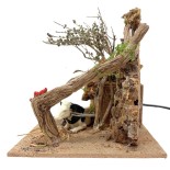 Mucca Seduta Animali per Presepe in Movimento 17x17 cm