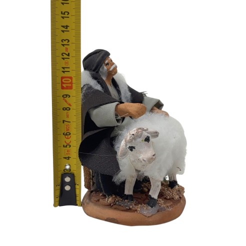 Il Tosatore Statuina in Terracotta per Presepe 14 cm