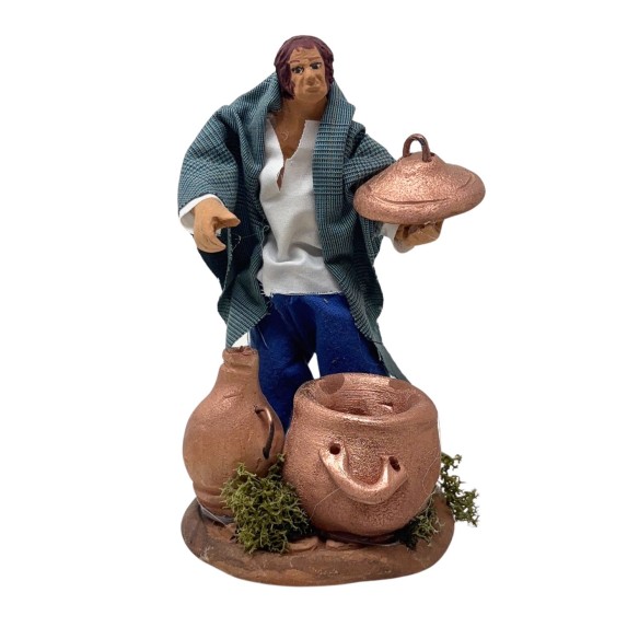 Lo Stagnino Statuina in Terracotta per Presepe 14 cm