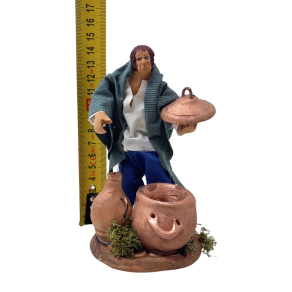 Lo Stagnino Statuina in Terracotta per Presepe 14 cm