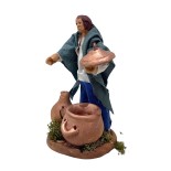 Lo Stagnino Statuina in Terracotta per Presepe 14 cm