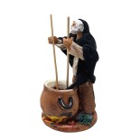 Il Ricottaio Statuina in Terracotta per Presepe 14 cm