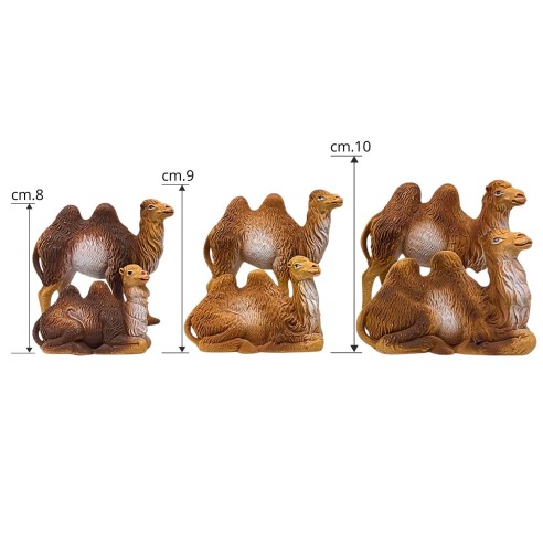 Cammelli Set 2 pezzi 10 cm Animali per Presepe 11179