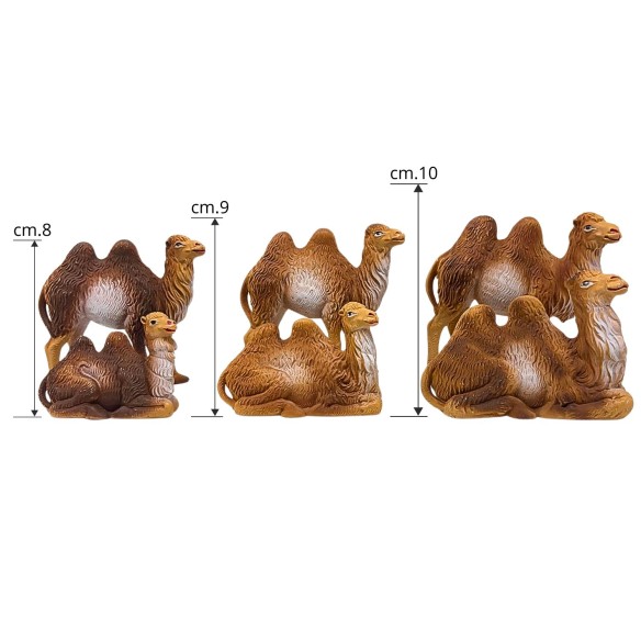 Cammelli Set 2 pezzi 10 cm Animali per Presepe 11179
