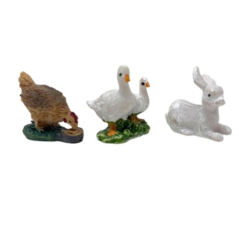 Animali per Presepe 12 Modelli Assortiti 3 cm 032943