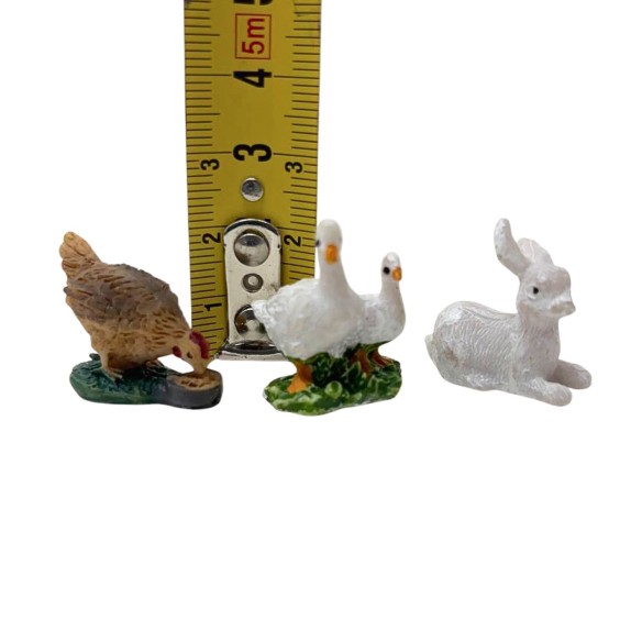 Animali per Presepe 12 Modelli Assortiti 3 cm 032943