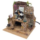 Il Chimico Pastore per Presepe in Movimento 17x17 cm