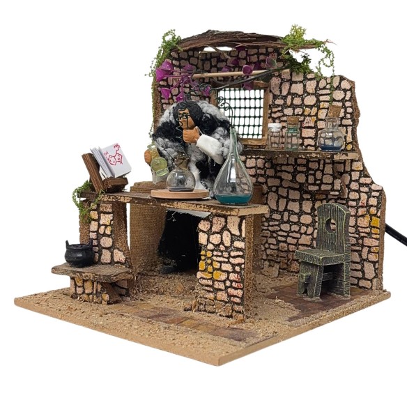 Il Chimico Pastore per Presepe in Movimento 17x17 cm