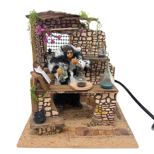 Il Chimico Pastore per Presepe in Movimento 17x17 cm
