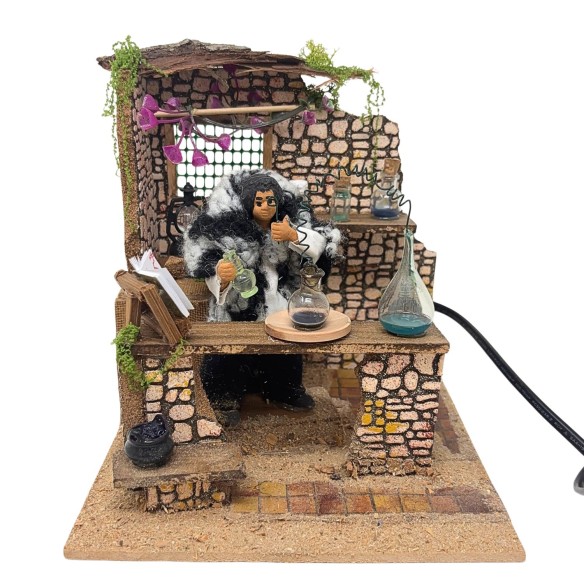 Il Chimico Pastore per Presepe in Movimento 17x17 cm