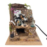 Il Chimico Pastore per Presepe in Movimento 17x17 cm
