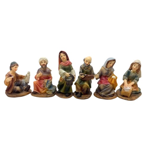 Pastori per Presepe Mestieri in resina 7 cm 12 Statuine 219429