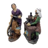 Pastori Mestieri in Resina 15 cm per Presepe 4 Pezzi 188084