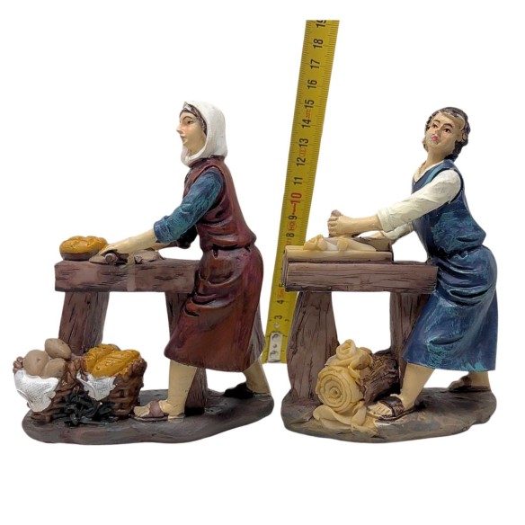 Pastori Mestieri in Resina 15 cm per Presepe 4 Pezzi 188084