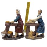 Pastori Mestieri in Resina 15 cm per Presepe 4 Pezzi 188084