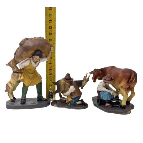 Pastori per Presepe Mestieri in Resina 12 cm 6 Statuine 411187