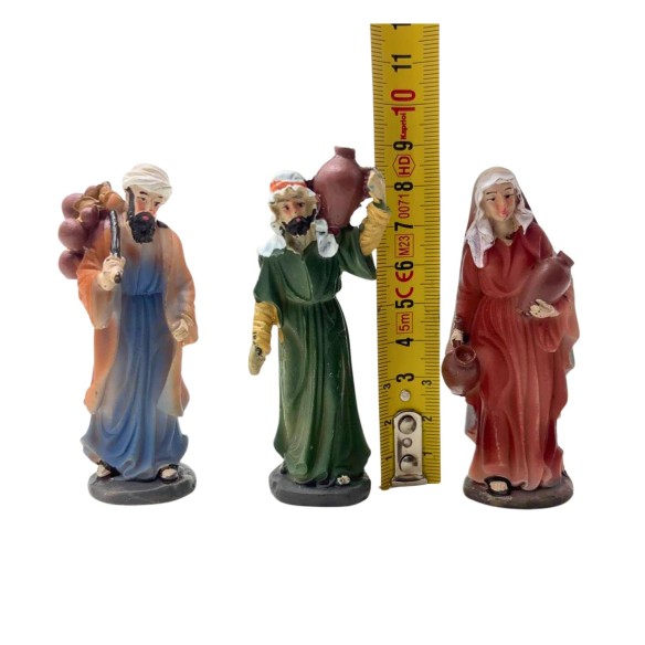 Pastori per Presepe Mestieri in Resina 9 cm 6 Statuine 411194