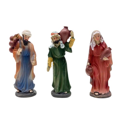 Pastori per Presepe Mestieri in Resina 9 cm 6 Statuine 411194