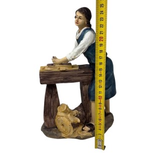 Pastore Falegname in Resina 20 cm per Presepe 188107C 2