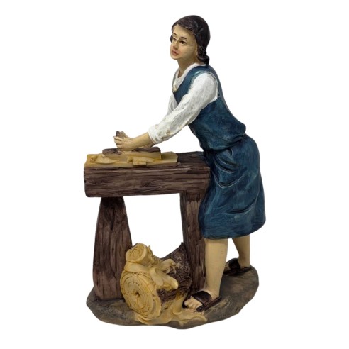 Pastore Falegname in Resina 20 cm per Presepe 188107C