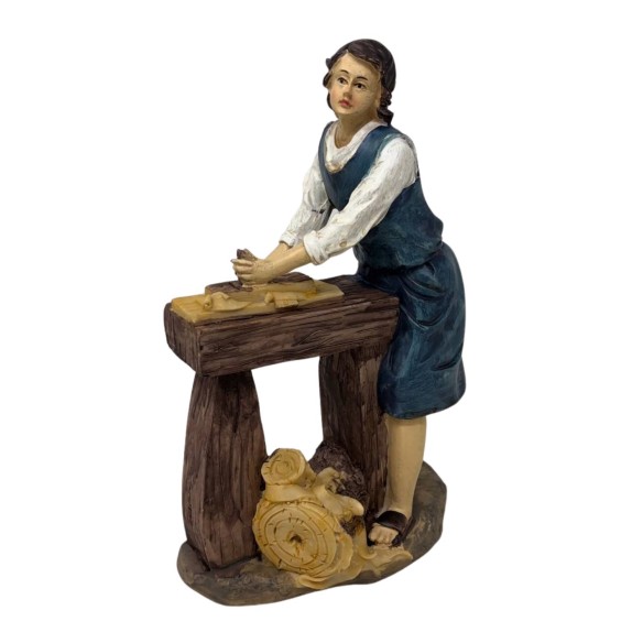 Pastore Falegname in Resina 20 cm per Presepe 188107C