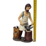 Pastore Fabbro in Resina 20 cm per Presepe 188107D