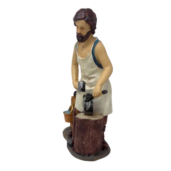 Pastore Fabbro in Resina 20 cm per Presepe 188107D