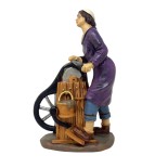 Pastore Arrotino in Resina 20 cm per Presepe 188107G
