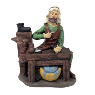 Pastore Calzolaio in Resina 25 cm per Presepe 188107H