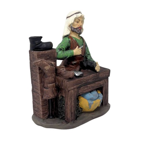 Pastore Calzolaio in Resina 25 cm per Presepe 188107H