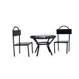 Set Tavolo Rotondo con 2 Sedie in Ferro Miniatura per Presepe 965067
