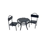 Set Tavolo Rotondo con 2 Sedie in Ferro Miniatura per Presepe 965067