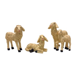 Set 6 Pecore in Resina per Natività da 20 cm 409622 2