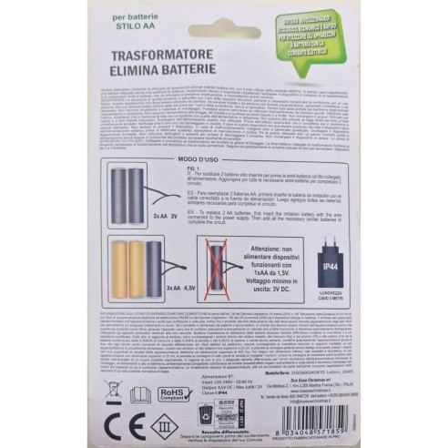 Alimentatore Sostitutivo Batterie Stilo 571859