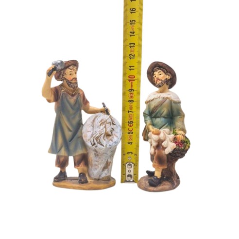 Pastori per Presepe Mestieri in Resina 12 cm 12 Statuine 219399