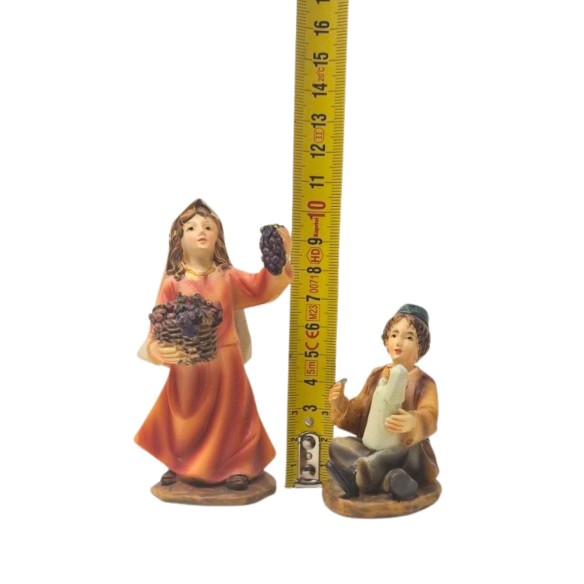 Pastori per Presepe Mestieri in Resina 12 cm 12 Statuine 219399