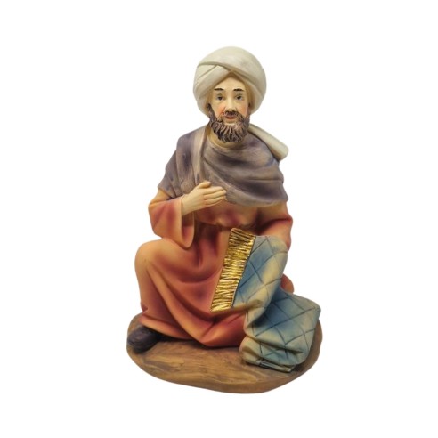 Pastore in Resina 20 cm Uomo Seduto 219337H