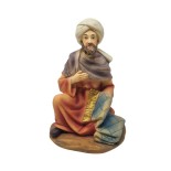 Pastore in Resina 20 cm Uomo Seduto 219337H